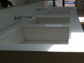 Encimera de baño marmol blanco 2