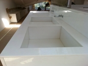 Encimera baño marmol Blanco Thassos