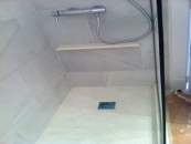 Ducha de marmol Blanco Macael